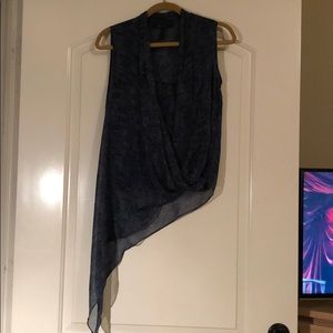 Dark Blue BCBG MAXAZRIA Cecil top